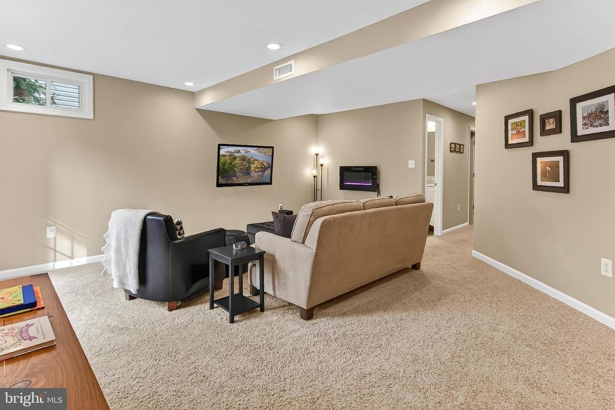 Interior, Living room, Recessed Lighting