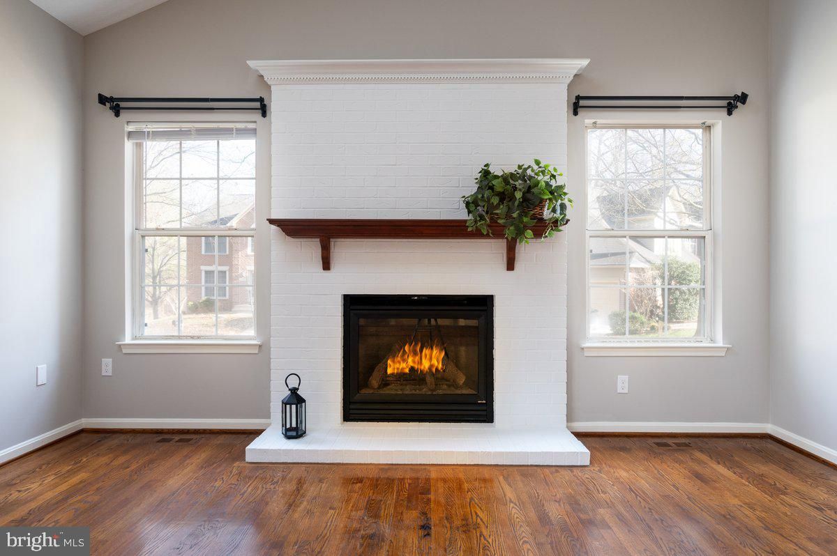 Fireplace, Interior, Wood Texture Flooring