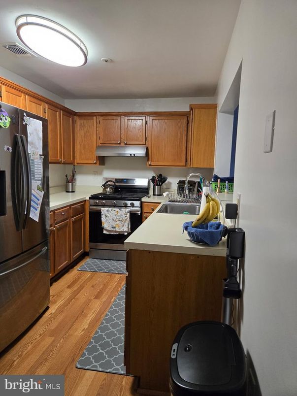 Interior, Kitchen, Wood Texture Flooring