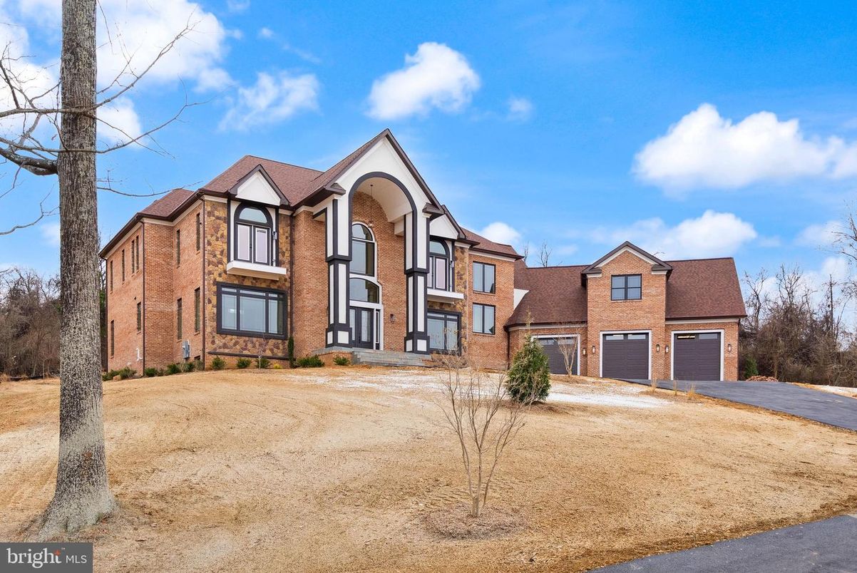 Attached, Exterior, Facade, Brick Facade, Tudor Revival