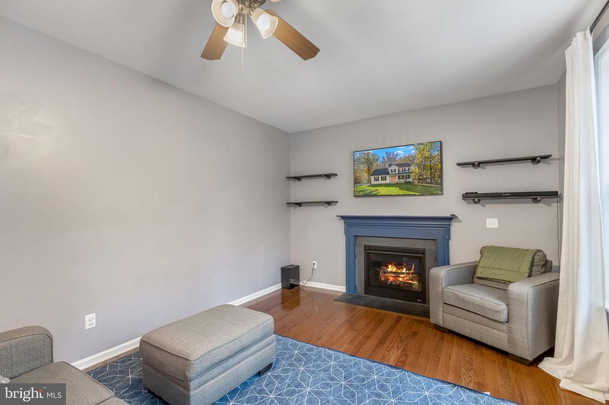 Fireplace, Interior, Wood Texture Flooring