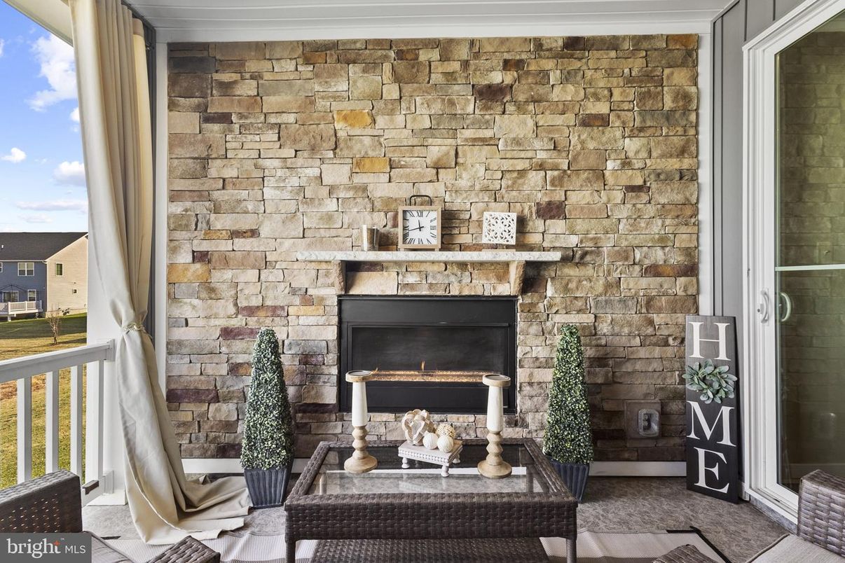 Exterior, Fireplace, Stone Walls