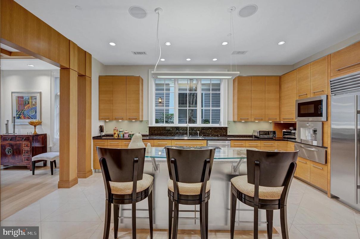 Interior, Kitchen, Pendant Lights, Recessed Lighting, Stainless Steel Appliances