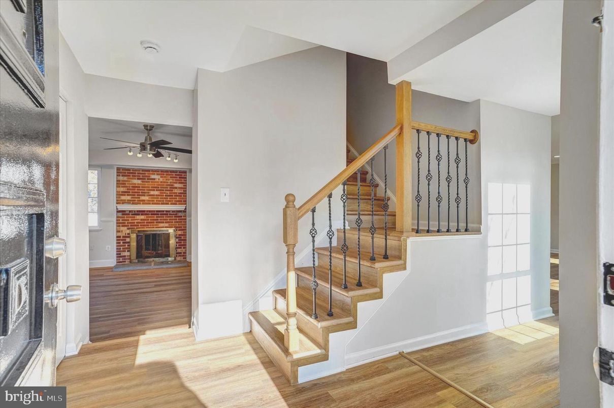 Fireplace, Interior, Stone Walls, Wood Texture Flooring