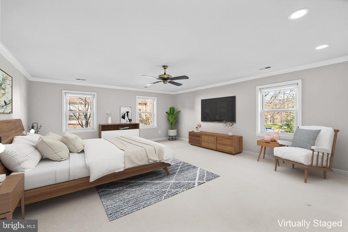 Bedroom, Interior, Recessed Lighting