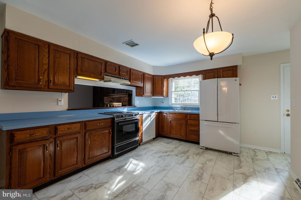Interior, Kitchen, Marble, Pendant Lights