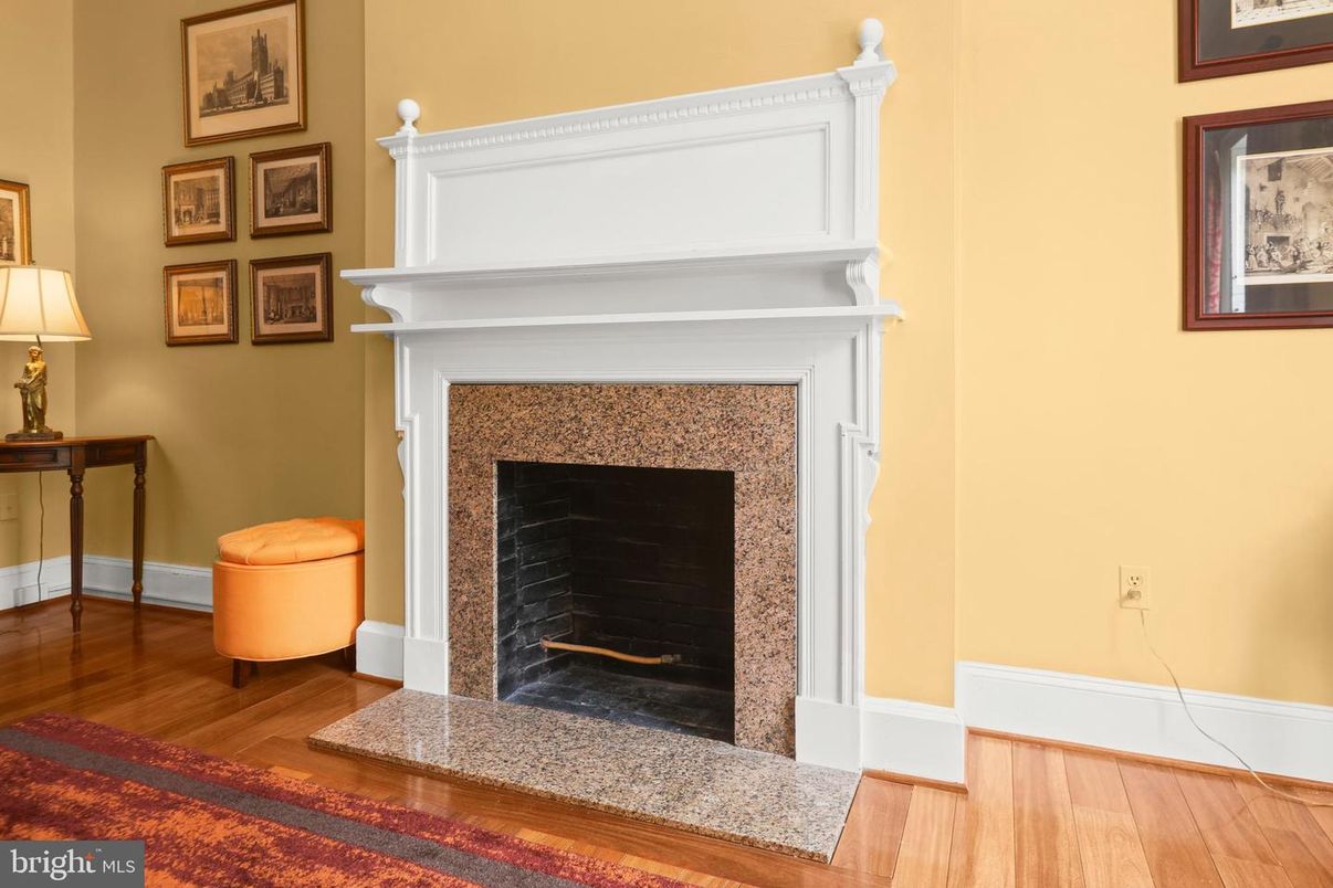 Fireplace, Interior, Wood Texture Flooring