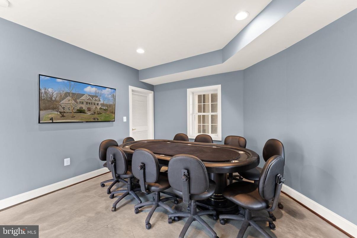 Dining room, Game Room, Interior, Recessed Lighting