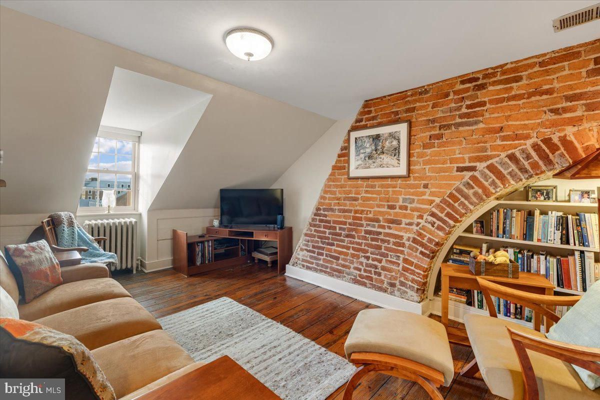 Interior, Living room, Stone Walls, Wood Texture Flooring
