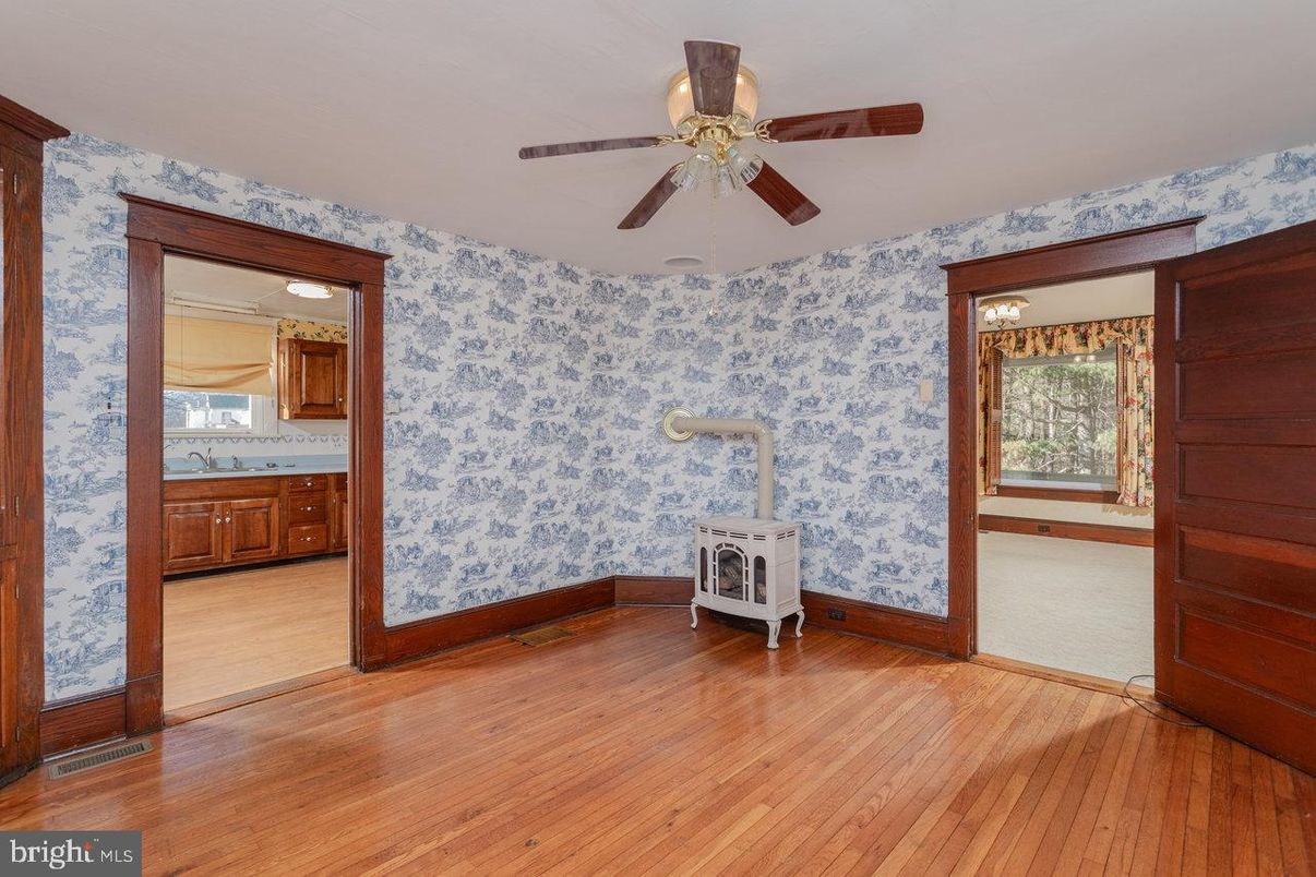 Empty room, Interior, Wood Texture Flooring
