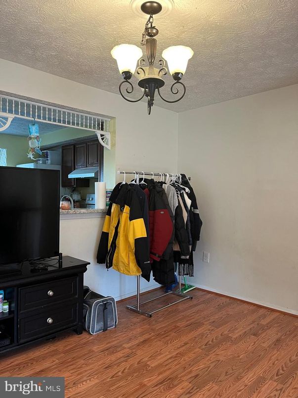Chandelier, Interior, Wood Texture Flooring