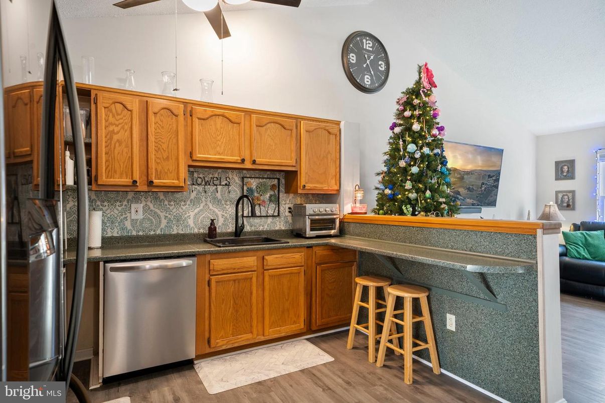 Interior, Kitchen, Wood Texture Flooring