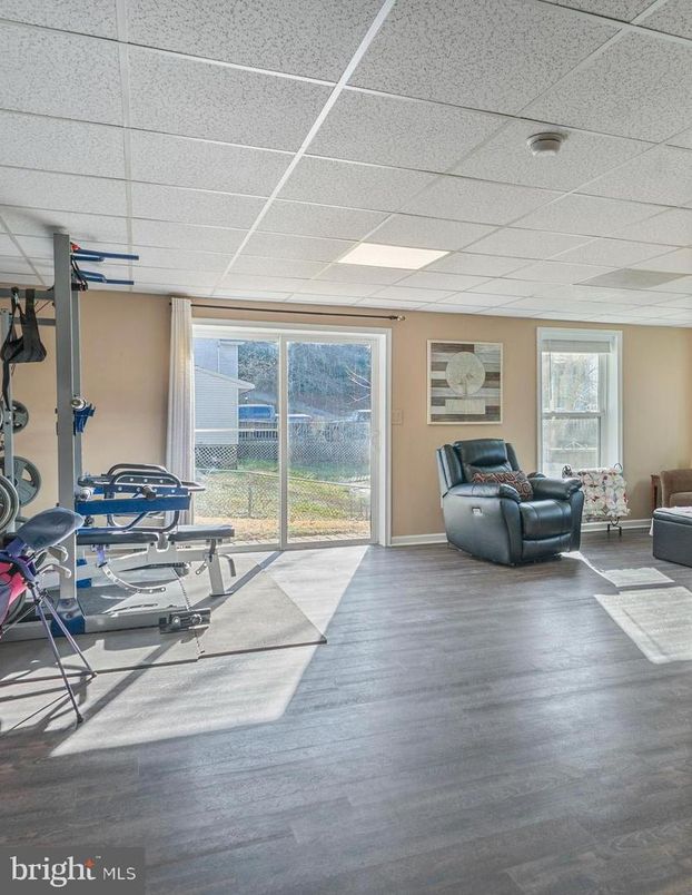 Fitness Equipment, Interior, Wood Texture Flooring