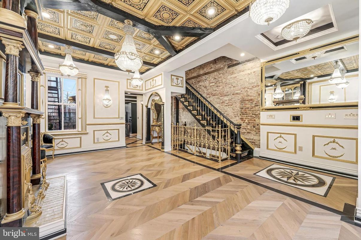 Chandelier, Interior, Pendant Lights, Recessed Lighting, Wood Texture Flooring