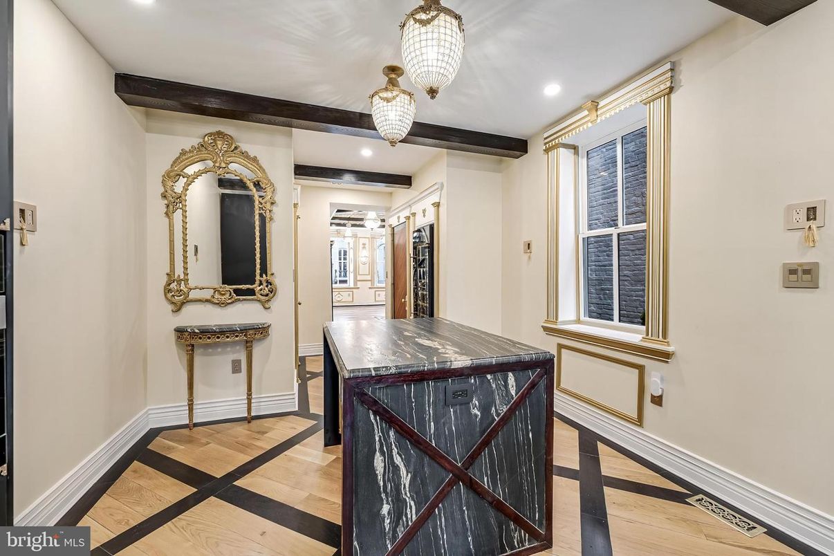 Chandelier, Interior, Recessed Lighting, Wood Texture Flooring