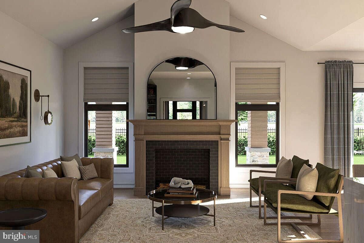 Fireplace, Interior, Living room, Recessed Lighting