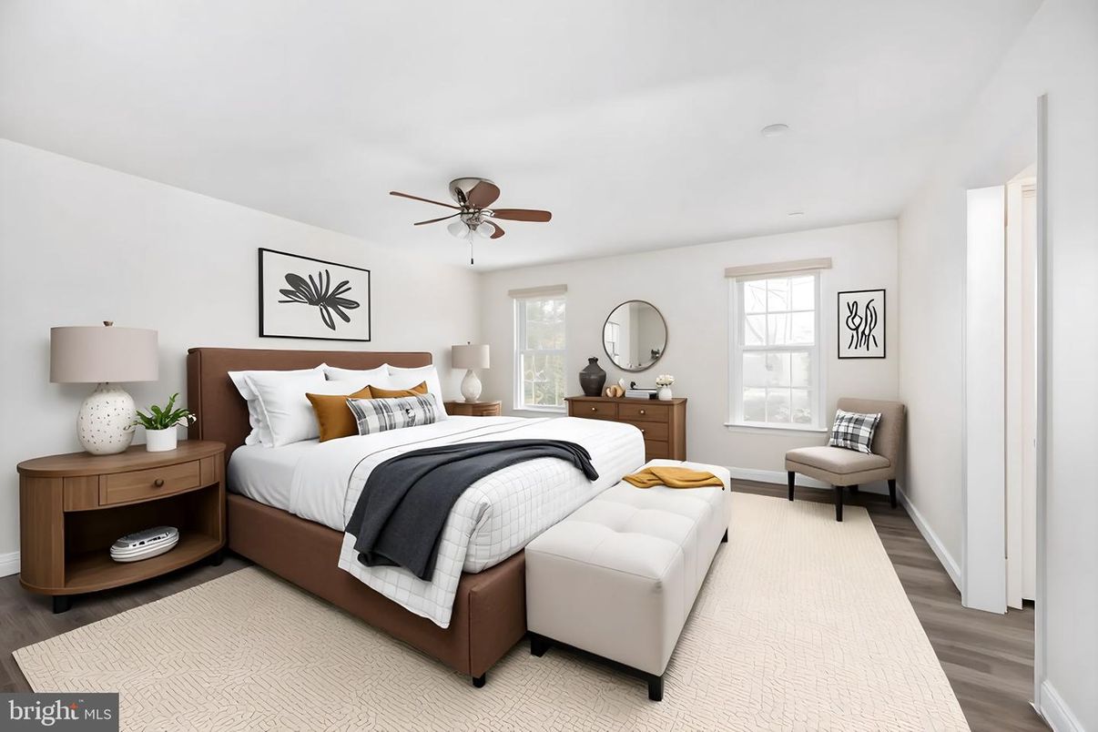 Bedroom, Interior, Wood Texture Flooring