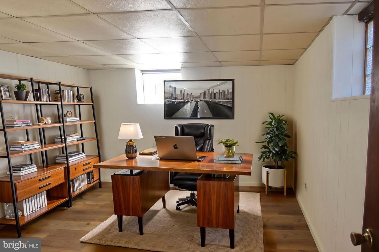 Home Office, Interior, Wood Texture Flooring