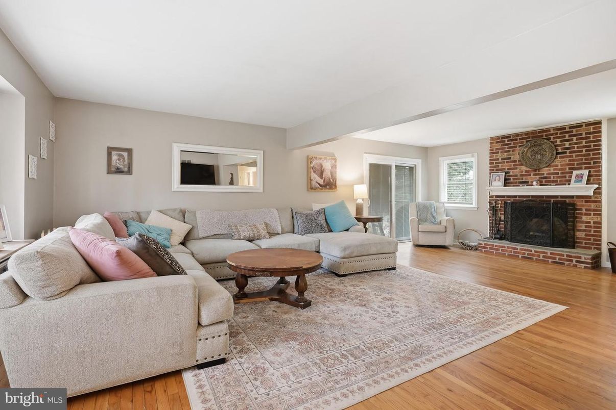 Fireplace, Interior, Living room, Stone Walls, Wood Texture Flooring