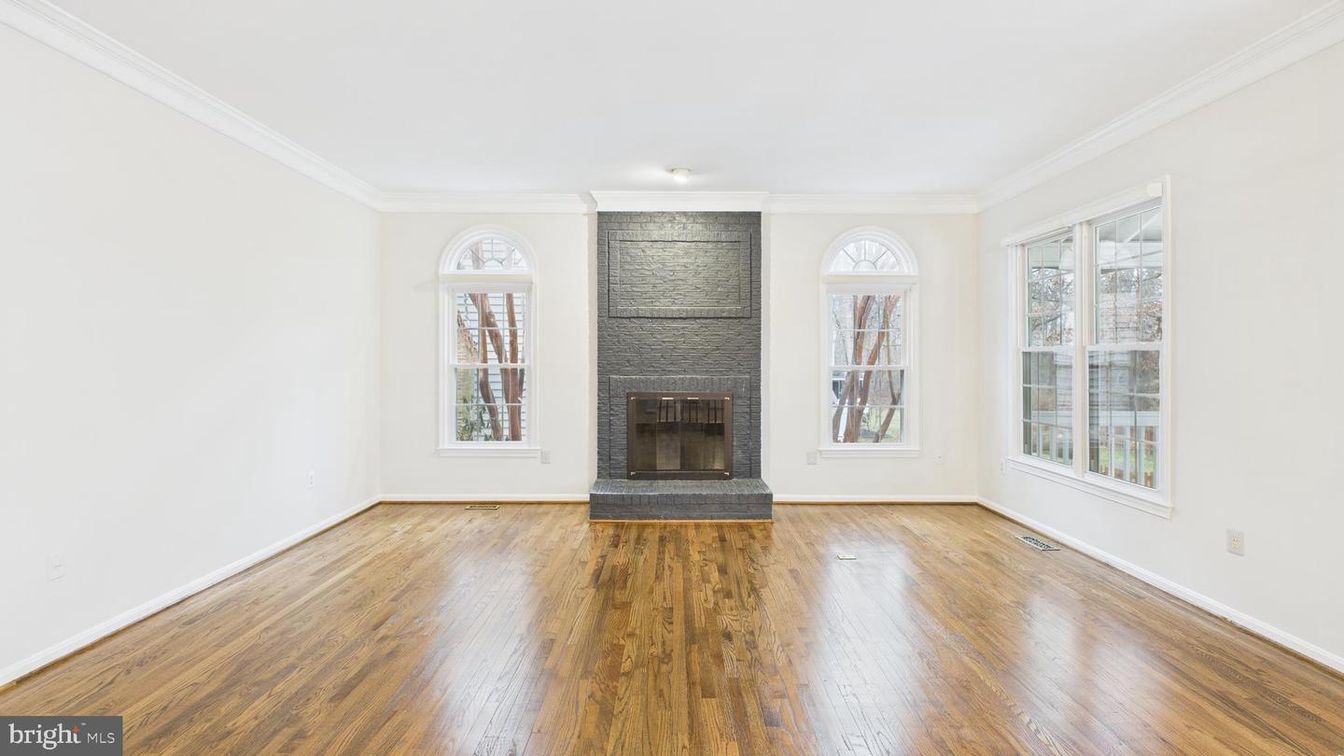 Empty room, Fireplace, Interior, Wood Texture Flooring