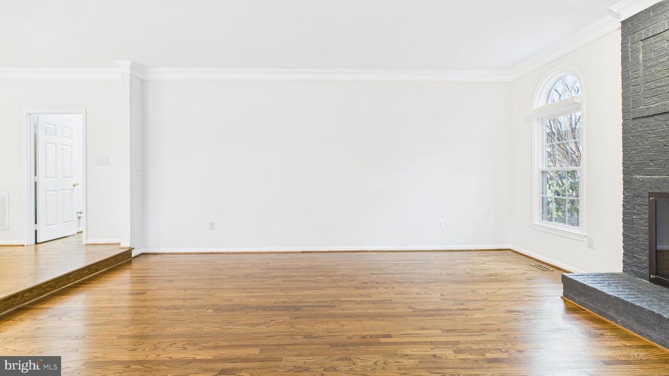 Empty room, Fireplace, Interior, Wood Texture Flooring