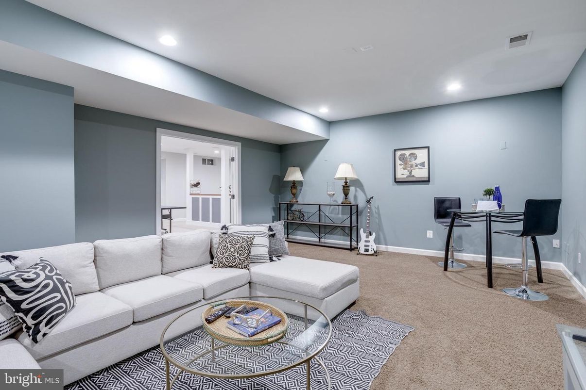 Interior, Living room, Recessed Lighting