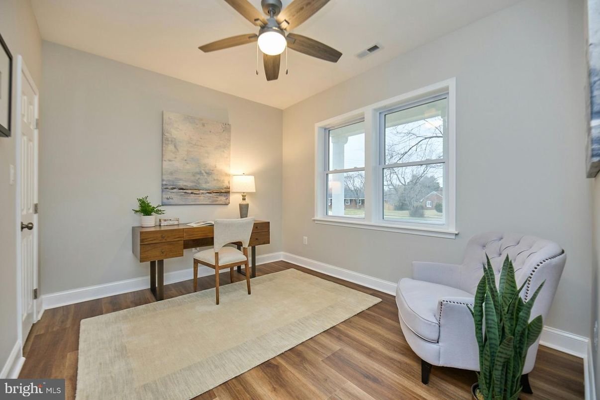 Home Office, Interior, Wood Texture Flooring