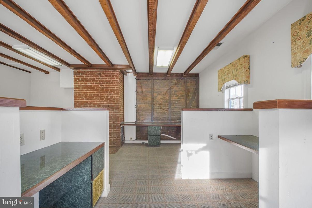 Interior, Stone Walls, Wooden Beams