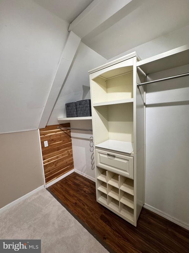 Interior, Walk-in Closets, Wood Texture Flooring, Wooden Walls