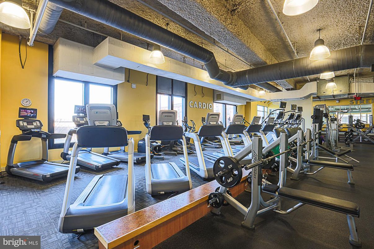 Fitness Equipment, Gym, Interior
