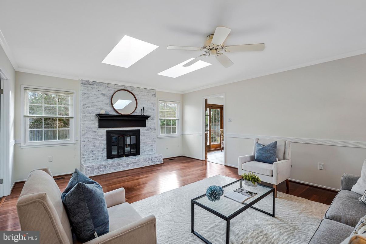 Fireplace, Interior, Living room, Stone Walls, Wood Texture Flooring