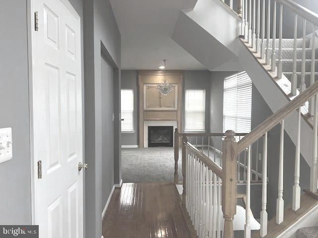 Chandelier, Fireplace, Interior, Wood Texture Flooring