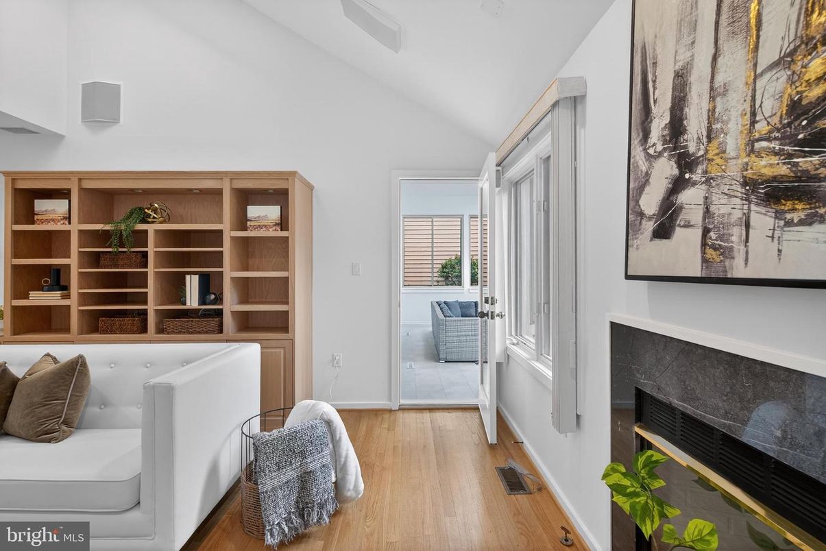 Fireplace, Interior, Wood Texture Flooring