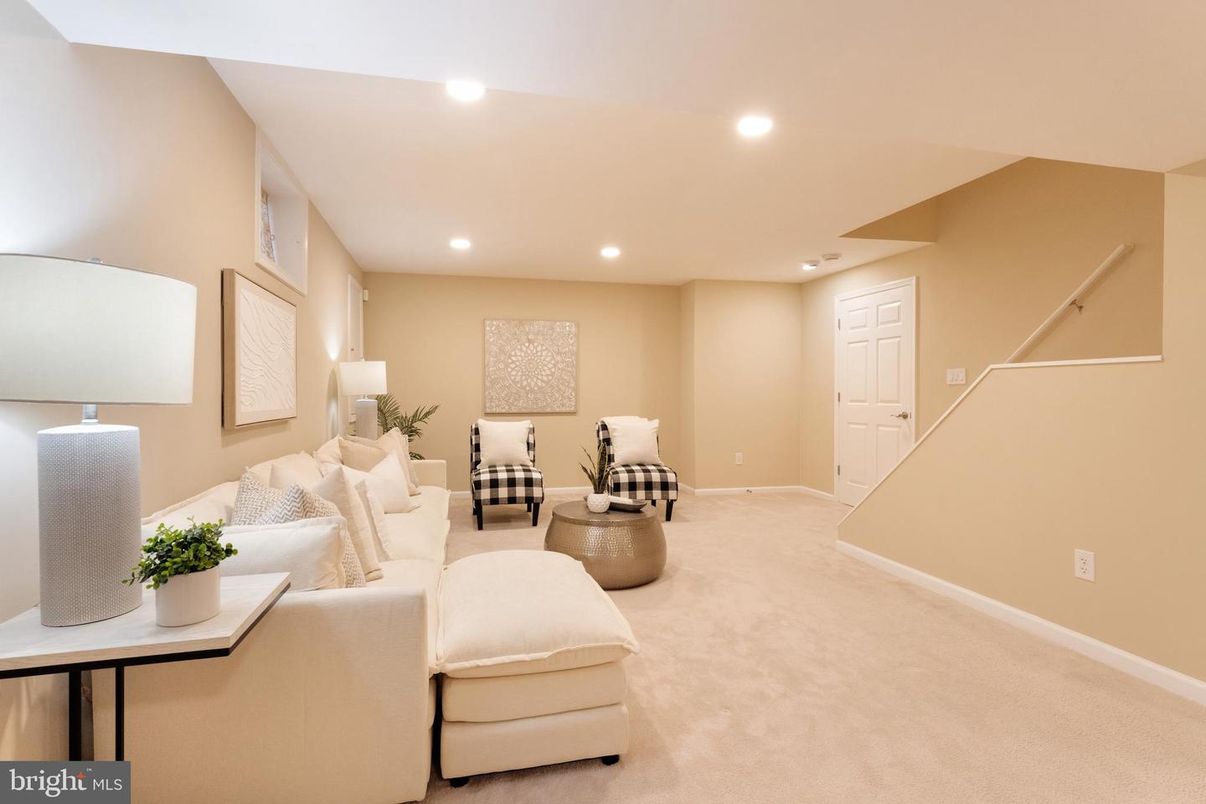 Interior, Living room, Recessed Lighting