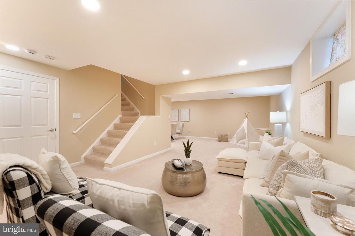 Interior, Living room, Recessed Lighting