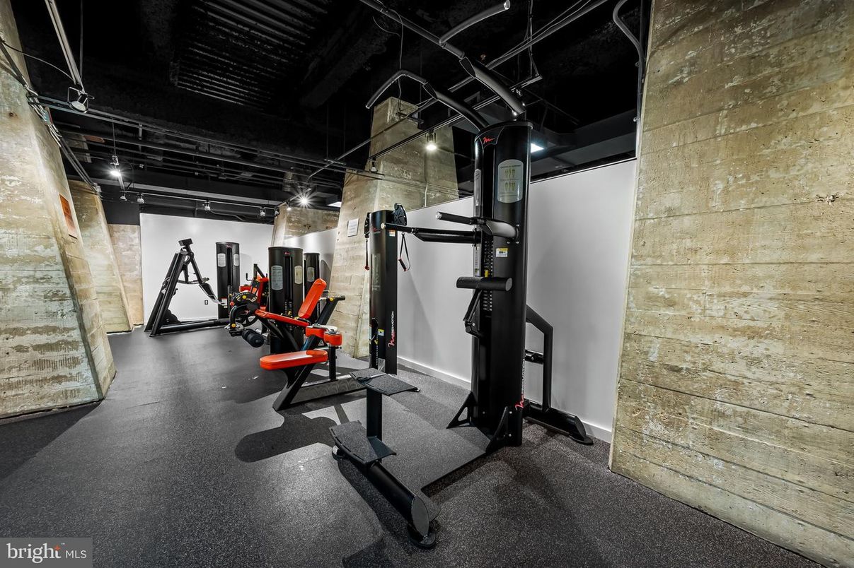 Fitness Equipment, Interior, Stone Walls