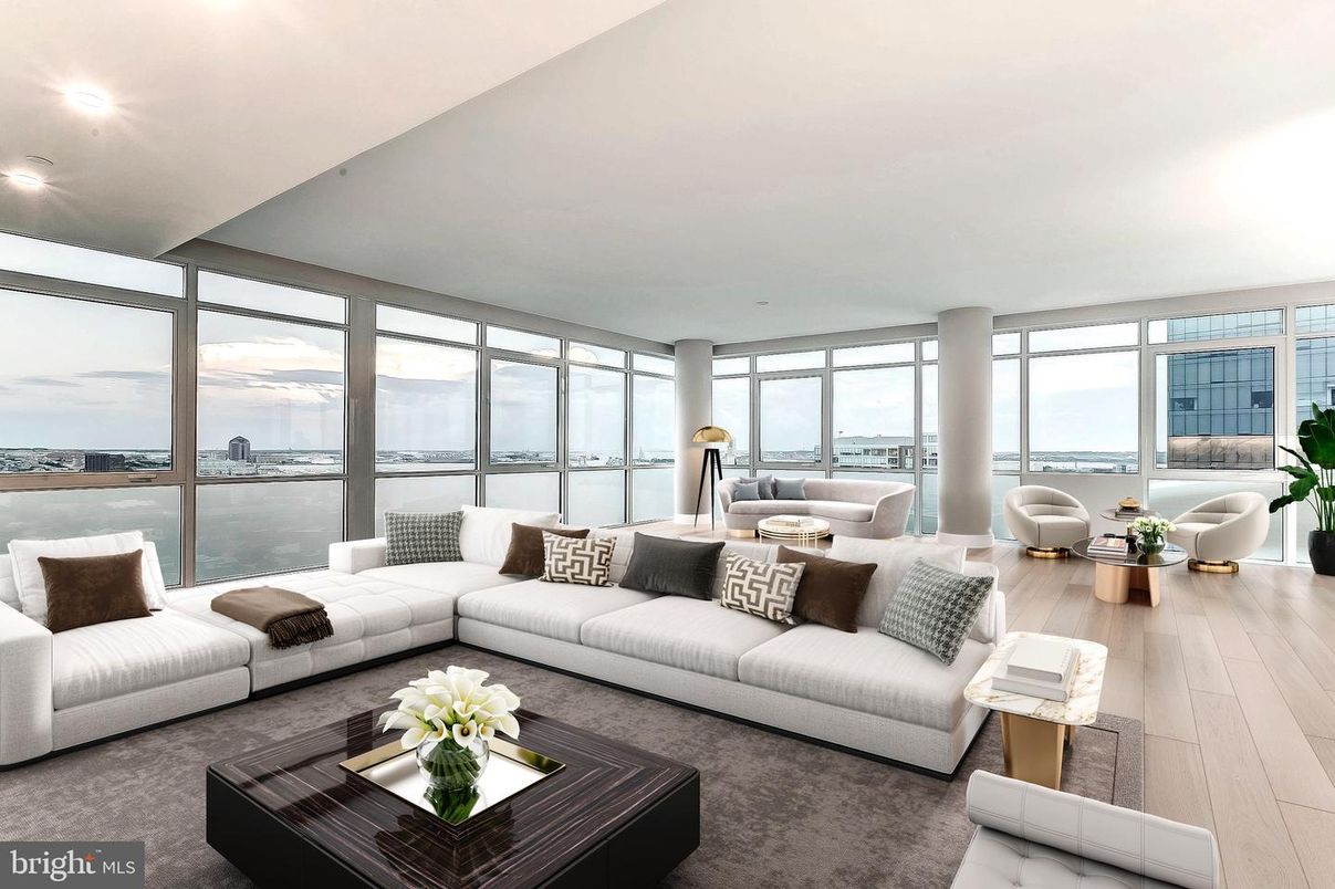 Interior, Living room, Recessed Lighting, Water, Wood Texture Flooring