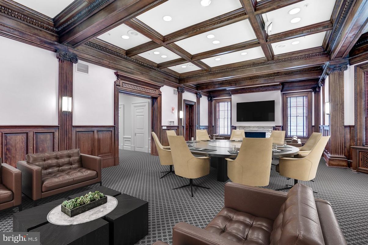 Dining room, Interior, Living room, Recessed Lighting, Wooden Beams