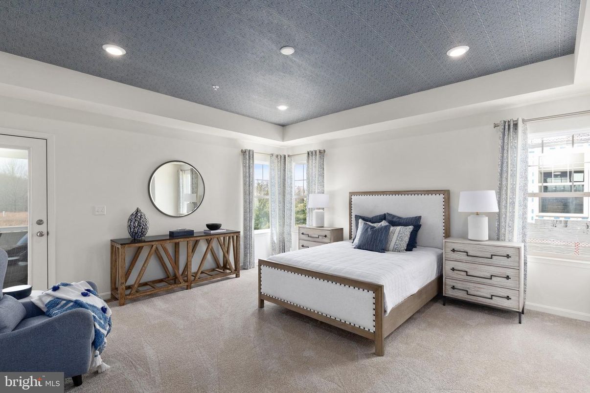Bedroom, Interior, Recessed Lighting