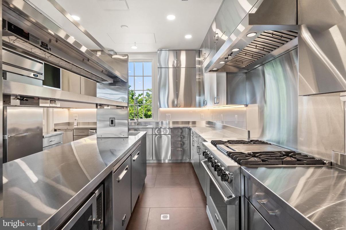 Interior, Kitchen, Recessed Lighting, Stainless Steel Appliances
