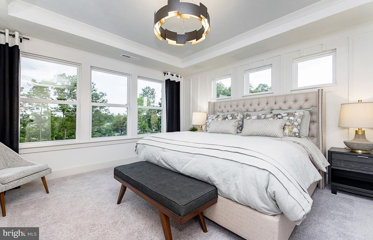 Bedroom, Interior, Pendant Lights