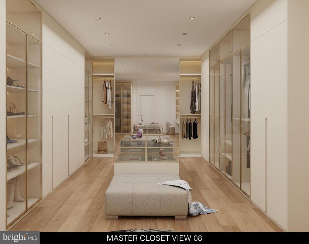 Interior, Recessed Lighting, Walk-in Closets, Wood Texture Flooring