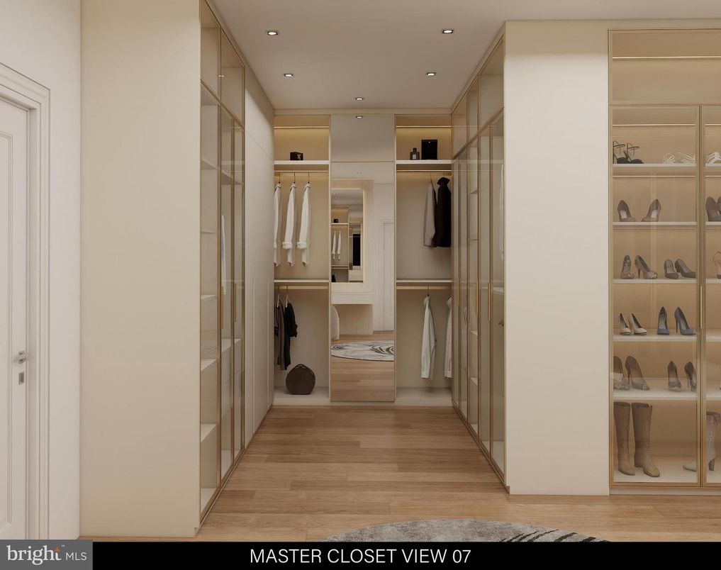 Interior, Recessed Lighting, Walk-in Closets, Wood Texture Flooring