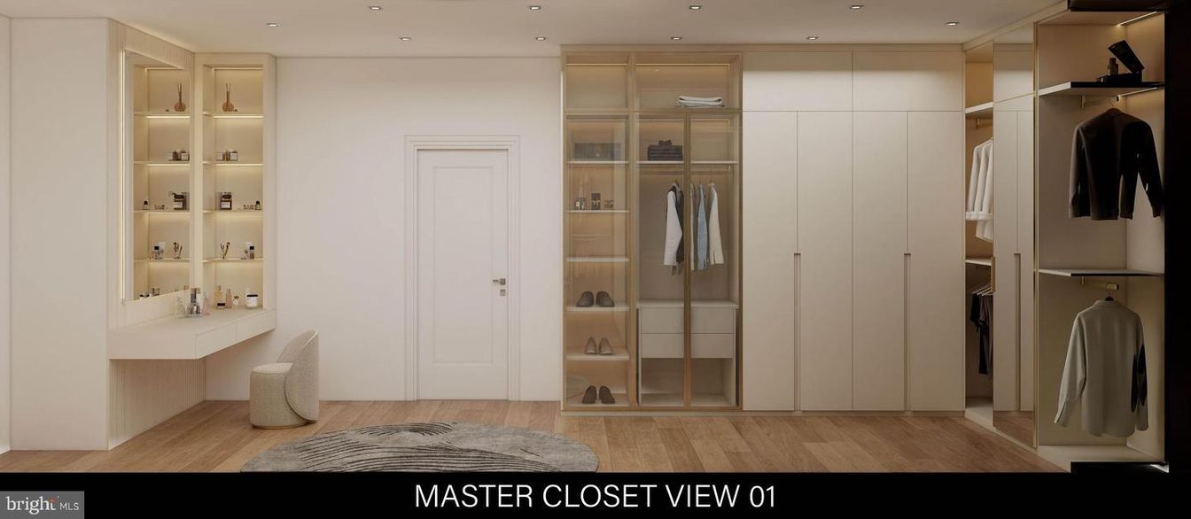 Interior, Recessed Lighting, Walk-in Closets, Wood Texture Flooring