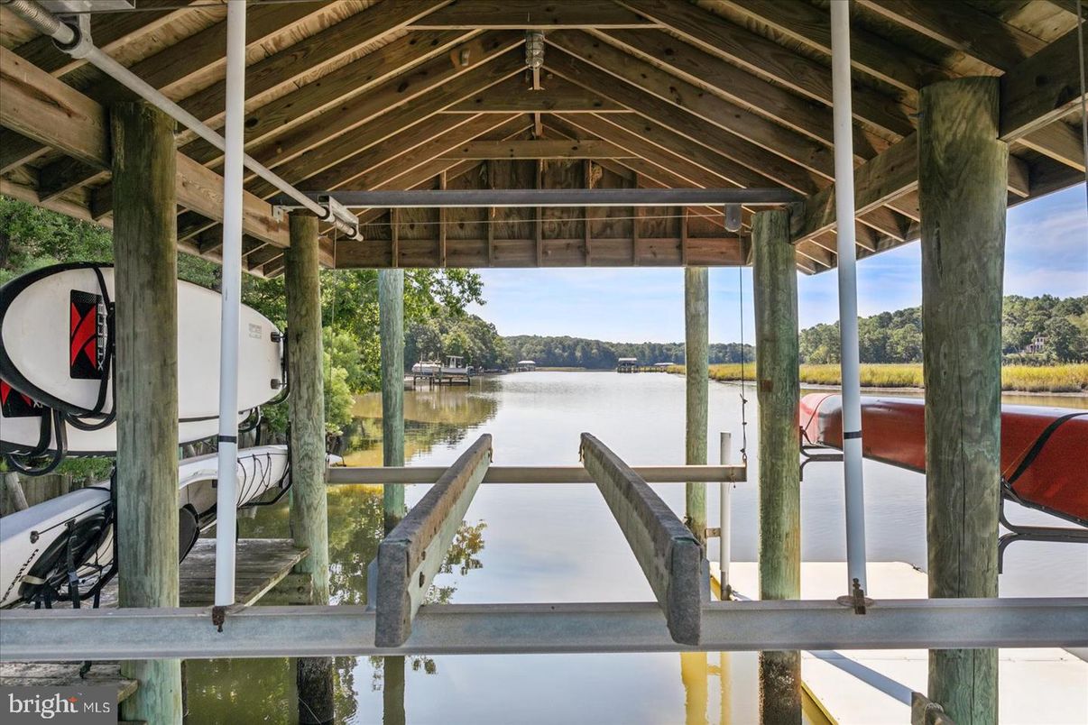 Exterior, Water, Wooden Beams