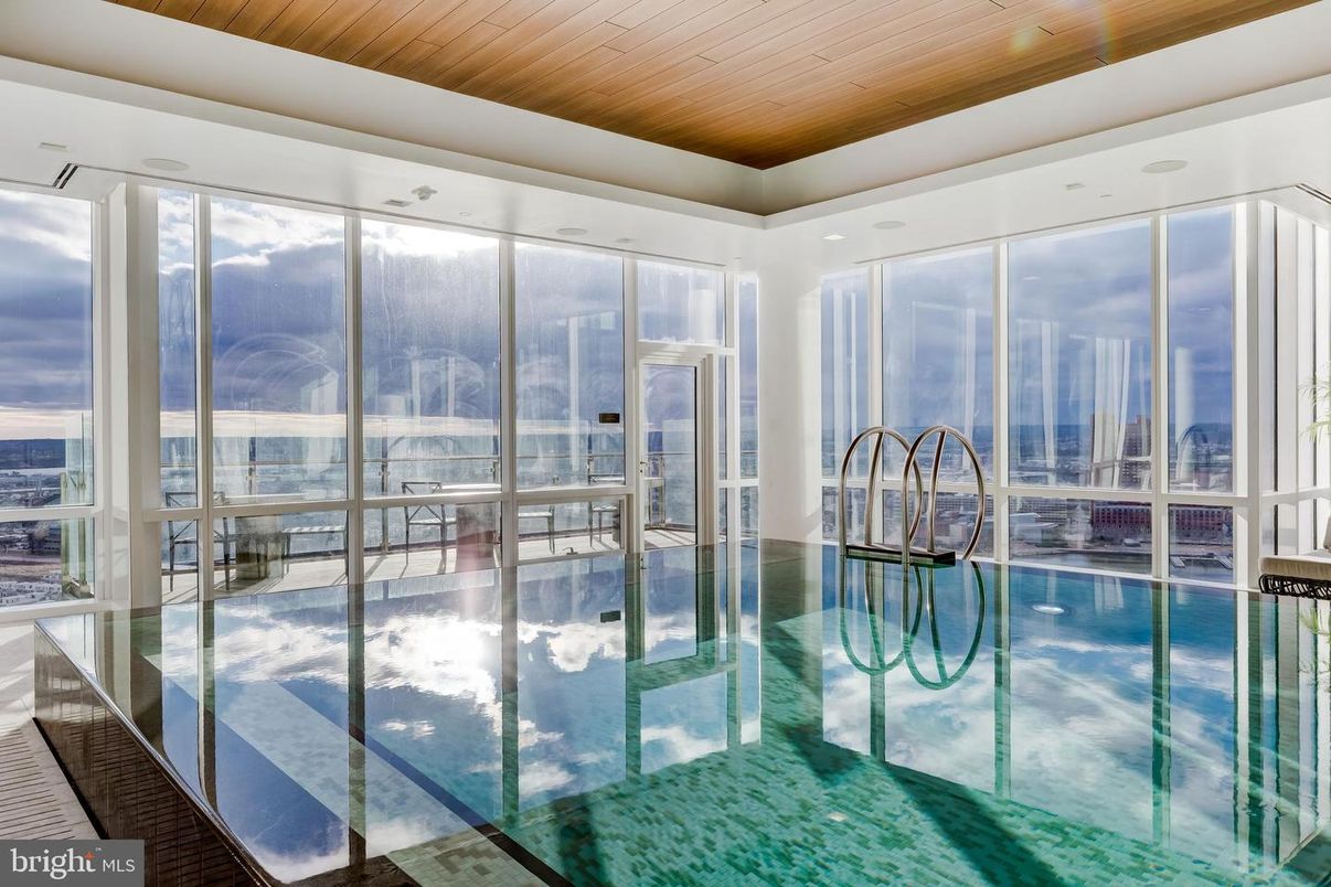 Interior, Pool, Sun Room, Wooden Ceilings