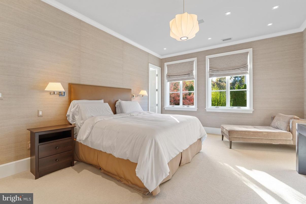 Bedroom, Interior, Pendant Lights, Recessed Lighting