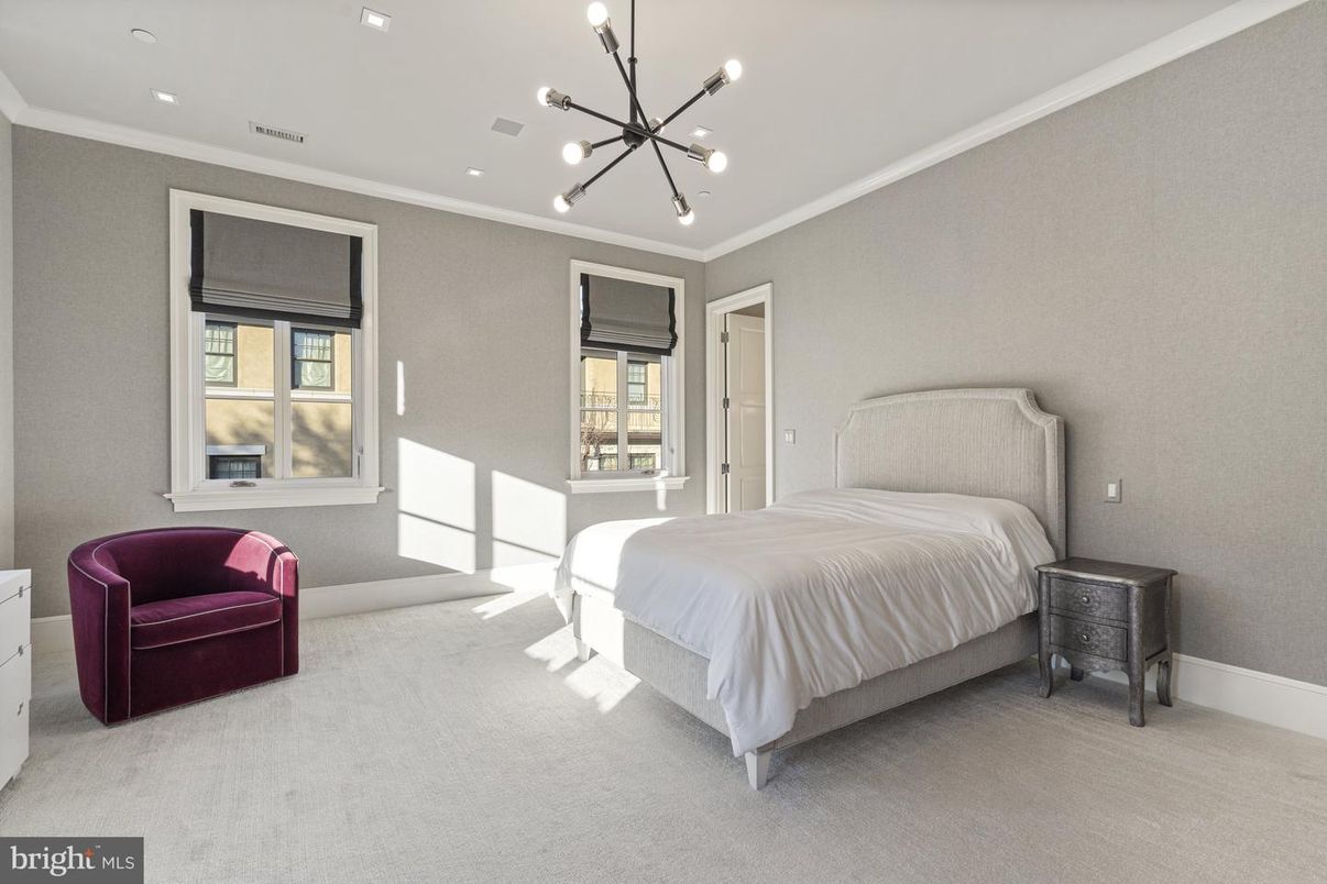 Bedroom, Interior, Pendant Lights, Recessed Lighting
