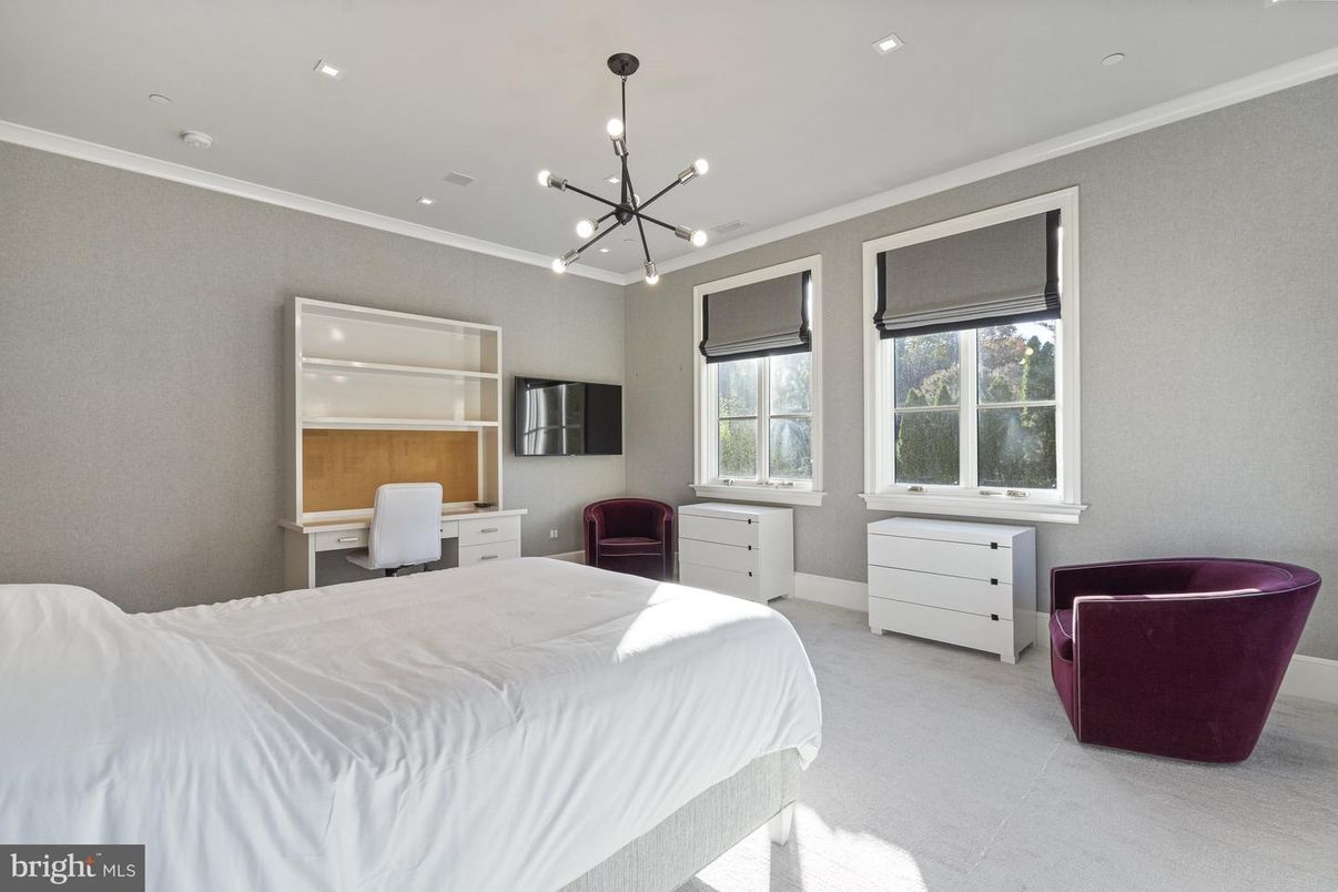 Bedroom, Interior, Pendant Lights, Recessed Lighting