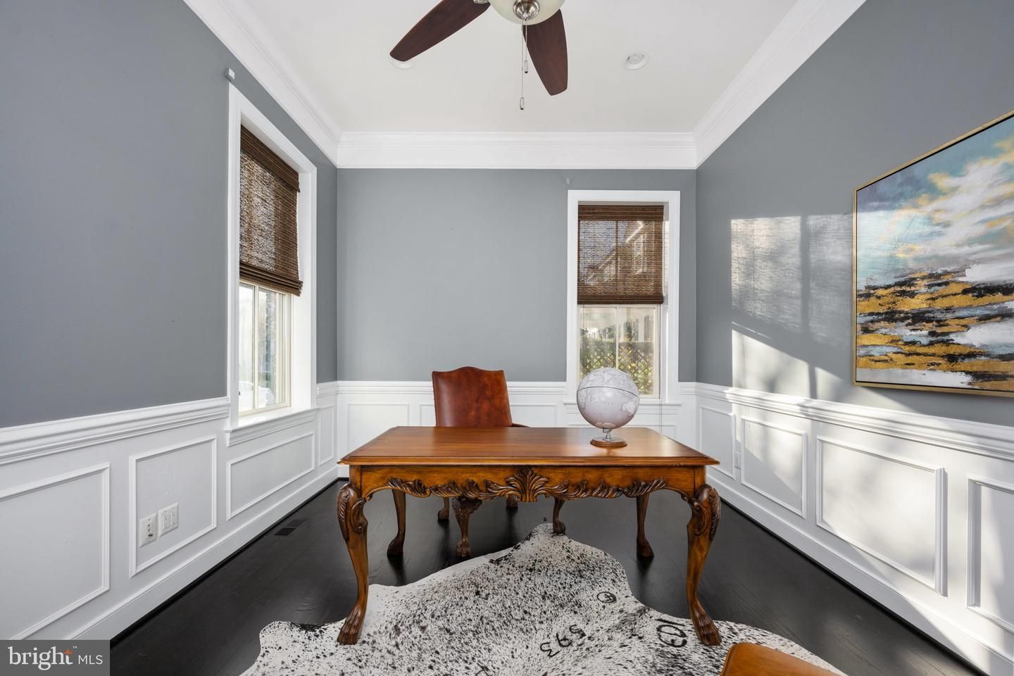 Home Office, Interior, Wood Texture Flooring